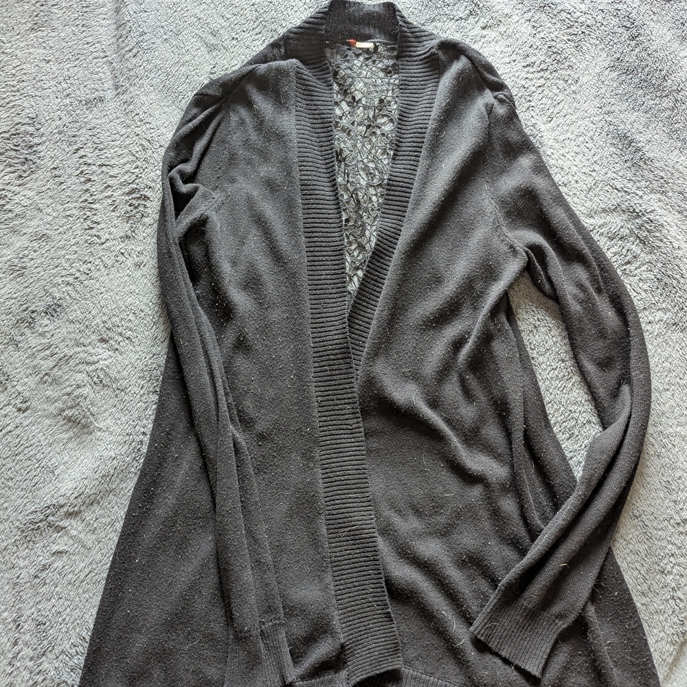 Women's Black Cardigan Sweater